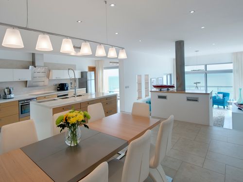 Kitchen and interior dining table